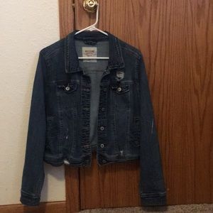 Mossimo distressed jean jacket